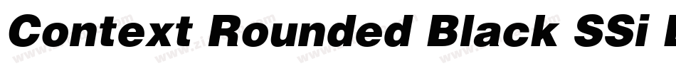 Context Rounded Black SSi Black字体转换